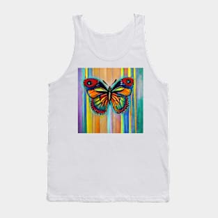 Power of colored  butterfly Tank Top